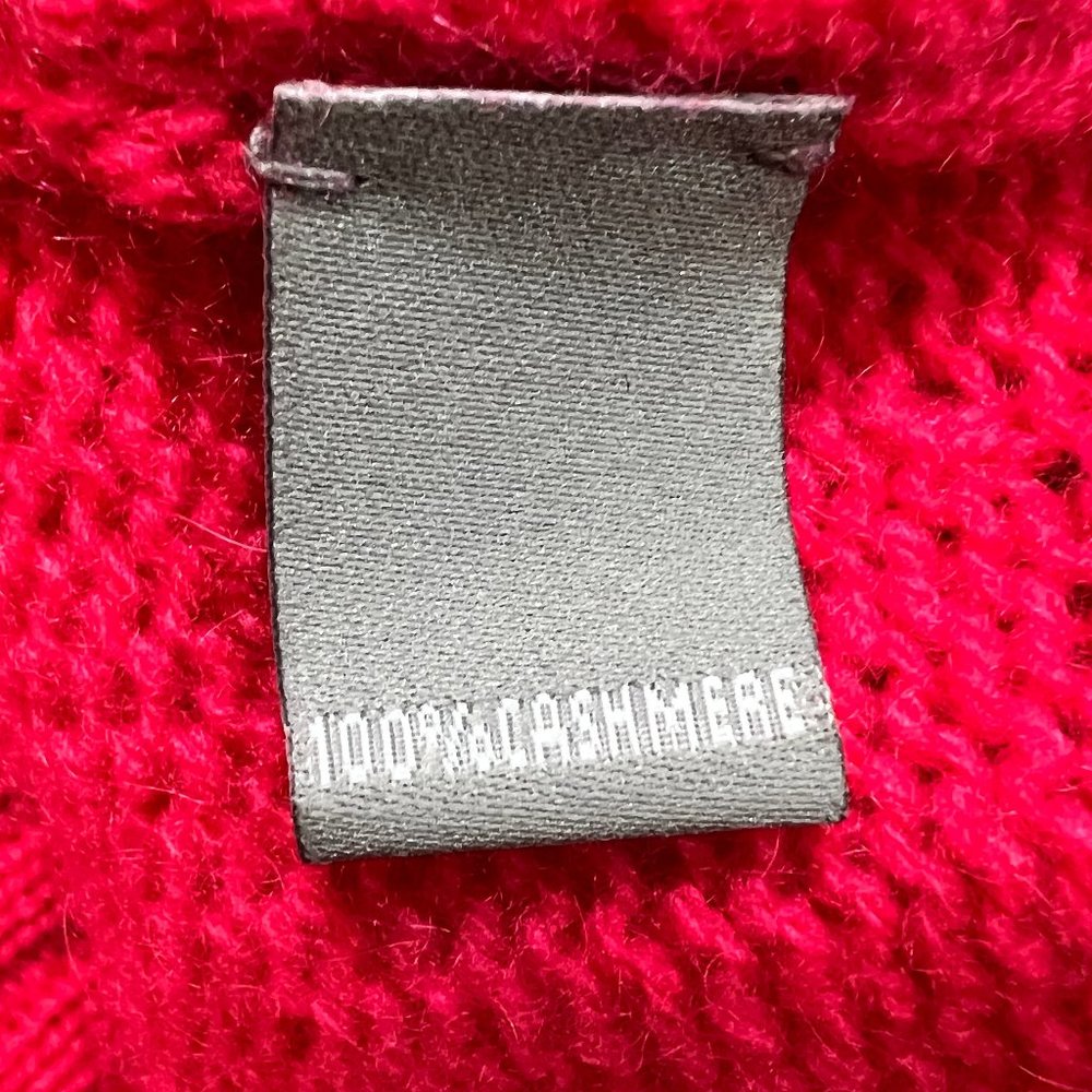 Neiman Marcus The Cashmere Collection Bright Pink Cashmere Sweater Size … - Picture 7 of 8
